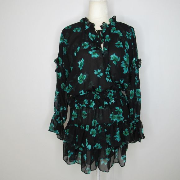 MISA Los Angeles Lolita Dress Emerald Green Floral - Picture 3 of 6